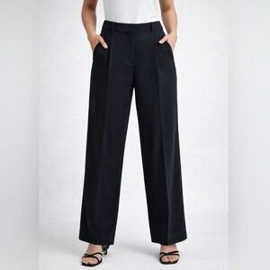 NWT WILFRED BLACK EFFORTLESS WIDE LEG HIGH RISE PANTS SIZE 14